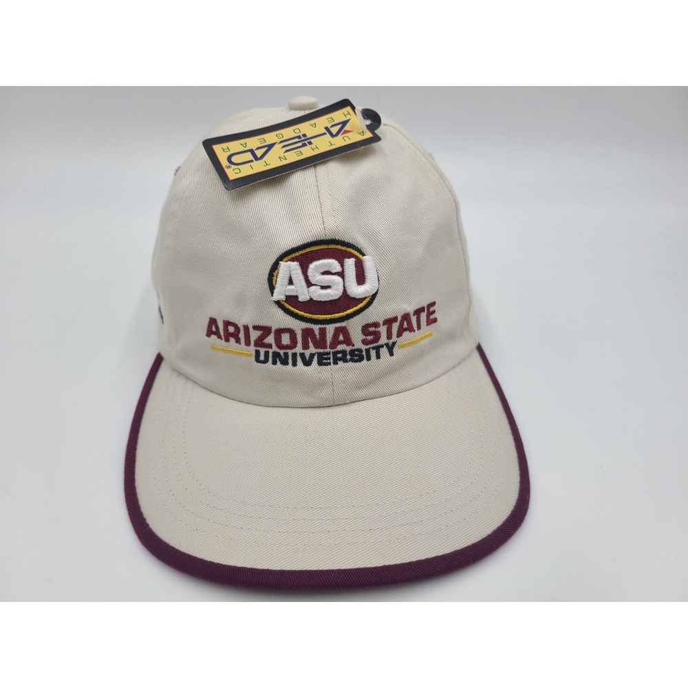 Vintage Arizona State University Sun Devils Football Ahead Adjustable Hat Cap